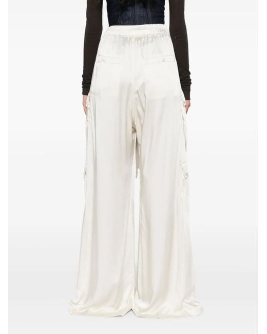 Rick Owens White Cargobelas Cargohose