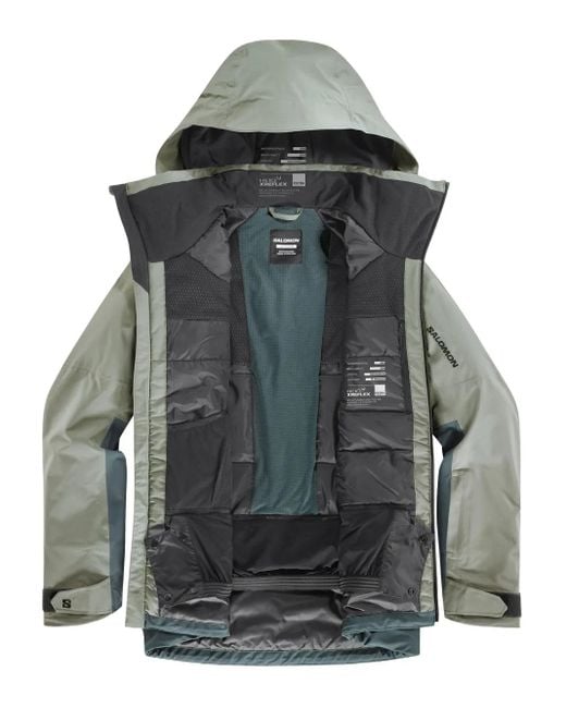 Salomon Gray Brilliant Zip-Up Jacket for men