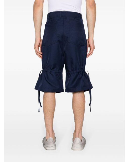 Comme des Garçons Blue Wide-leg Bermuda Shorts for men