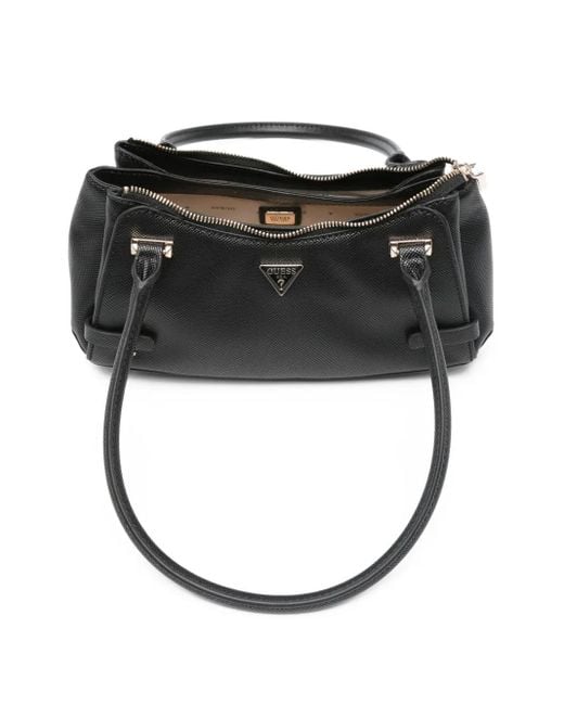Guess Black Rosalba Schultertasche Mit Logo-Schild