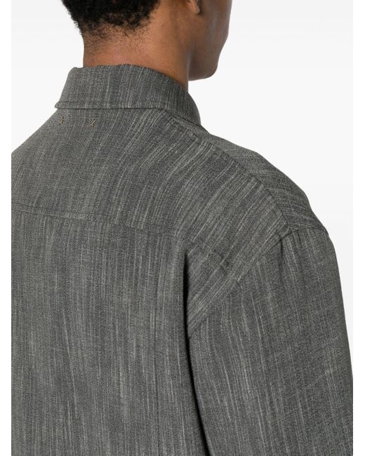 Golden Goose Deluxe Brand Melierte Hemdjacke aus Schurwollgemisch in Gray für Herren