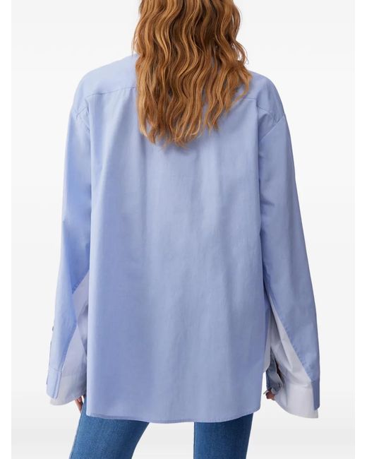 Liu Jo Blue Double-Layer Shirt
