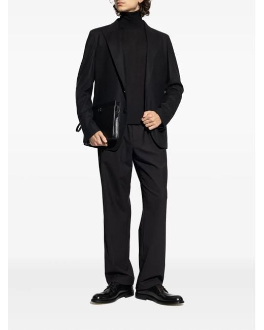 Dolce & Gabbana Black High Neck Pullover for men