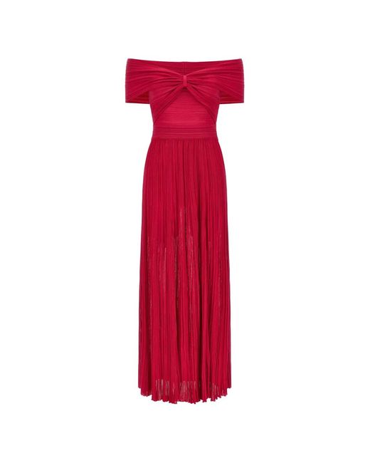 Antonino Valenti Red Ginevra Maxi Dress