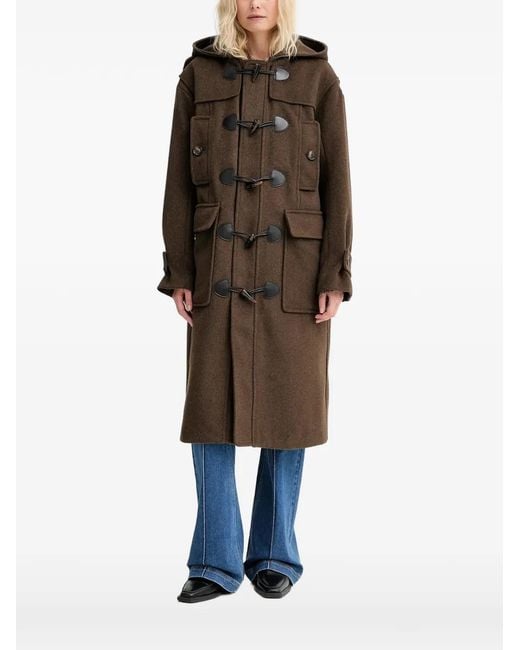 Munthe Natural Leverna Hooded Toggle Coat
