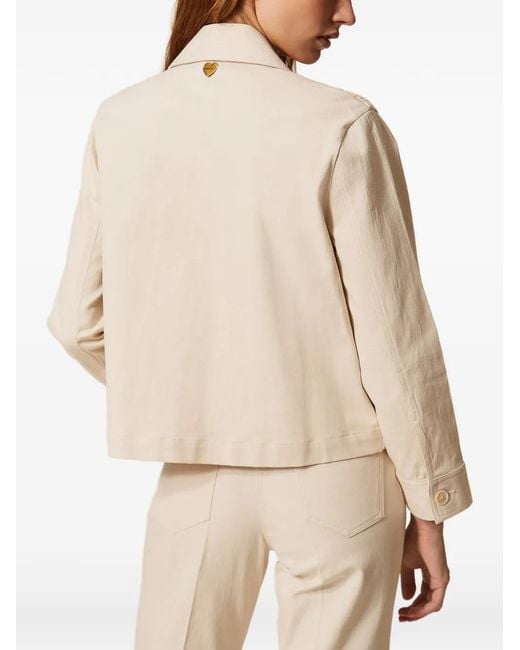 Twinset Natural Fringed Jacket