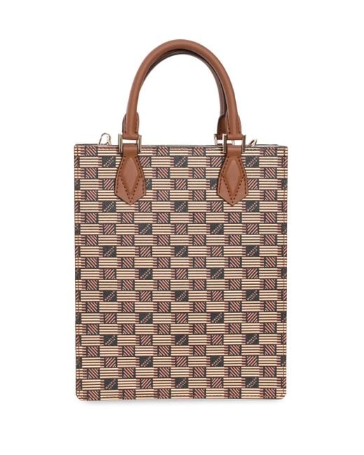 Moreau Brown Monogram-Print Tote Bag