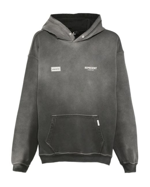 Sudadera Owners Club con capucha de x Oasis Represent de hombre de color Gray