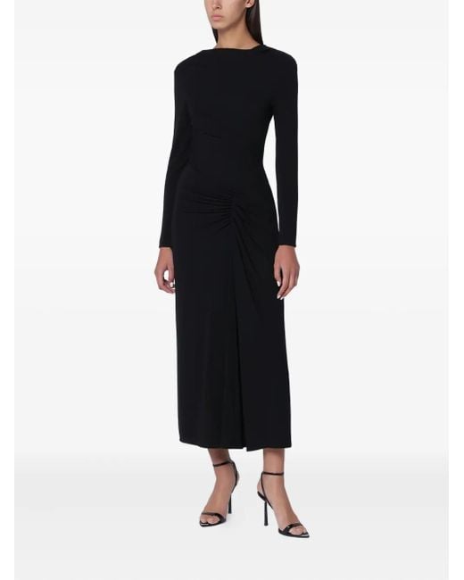 Jonathan Simkhai Black Ruched Midi Dress