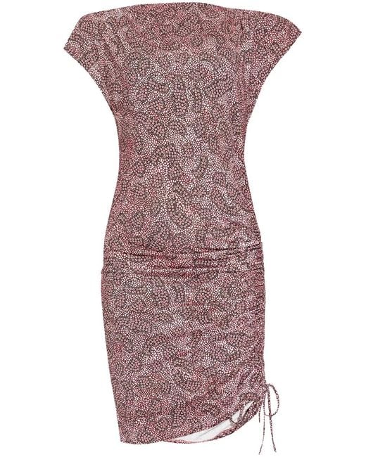 Isabel Marant Purple Jovania Mini Dress