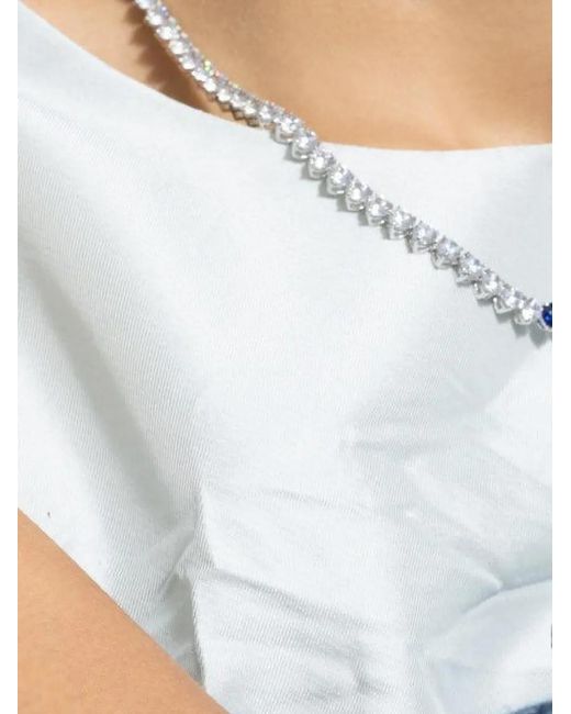 Fantasia by Deserio White Cubic Zirconia Tennis Bracelet