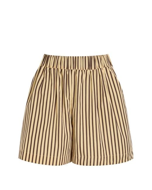 Faithfull The Brand Natural Clemente Striped Shorts