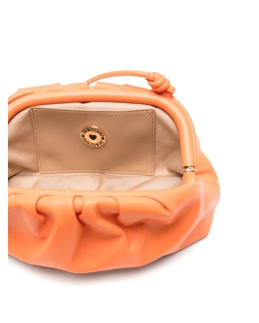 Love Moschino Orange Sac À Bandoulière À Logo