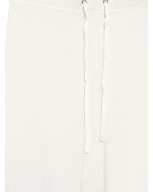 James Perse White Drawstring-Waist Pants