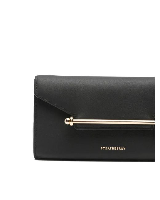 Strathberry Black Large Melville Clutch Bag