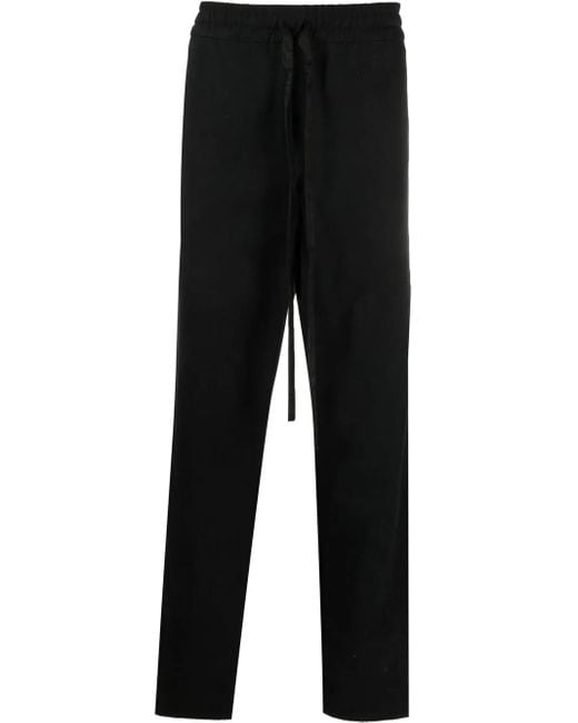 Rhude Black Side Stripe Detail Track Pants for men