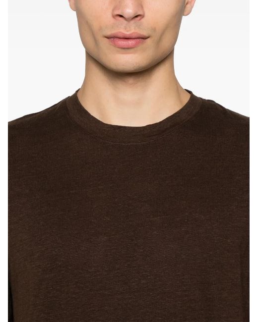 T-Shirt En Lin Sandro pour homme en coloris Brown