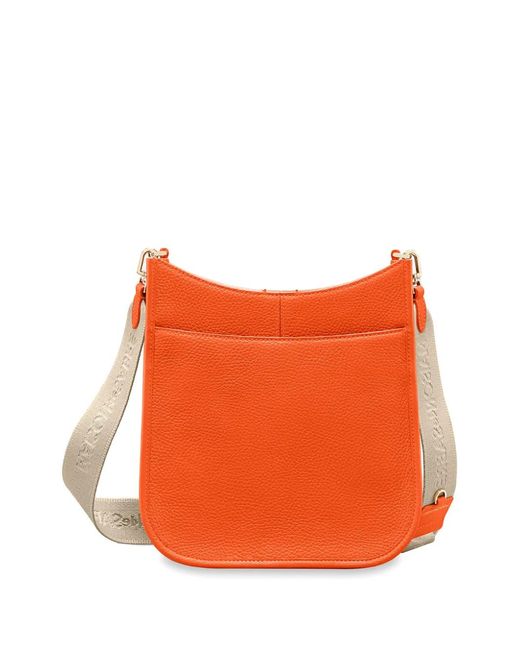 Maison De Sabre Orange Leather Saddle Bag