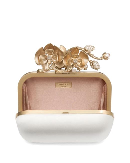 Clutch Cloud di Jimmy Choo in White