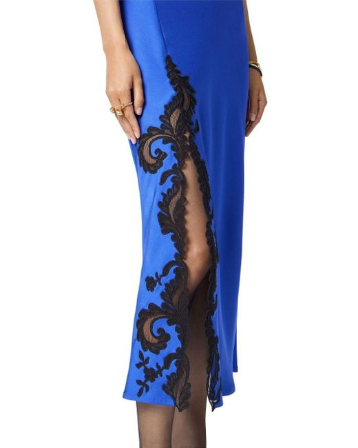 Versace バロッコレース ドレス Blue