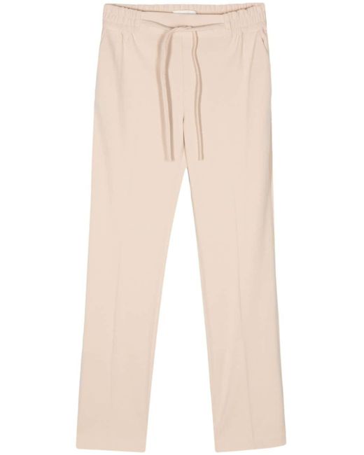 Circolo 1901 Natural Piqué-weave Tapered Trousers