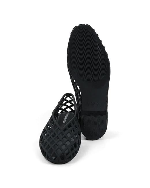 Karl Lagerfeld Black Jelly Ballet Flats