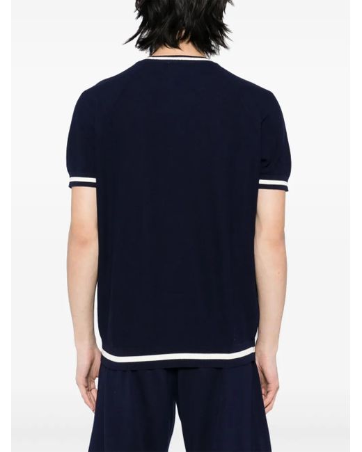 Kiton Blue Knt Sweater for men