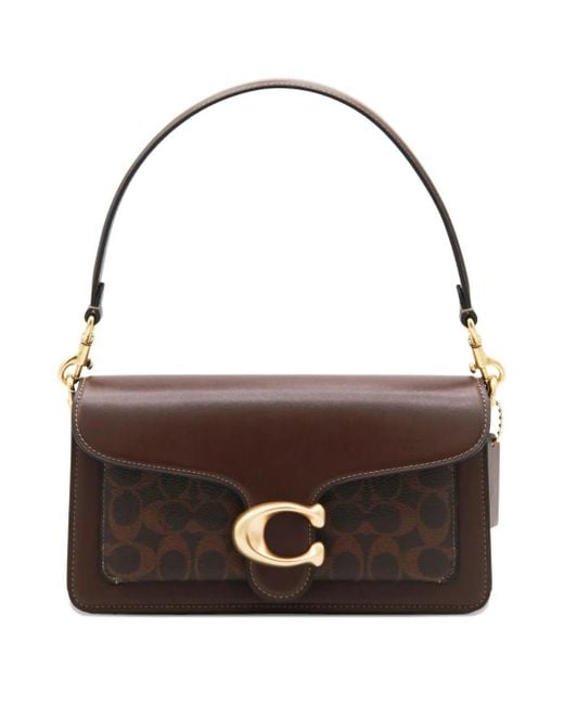 COACH Tabby Schoudertas Met Monogramprint in het Brown