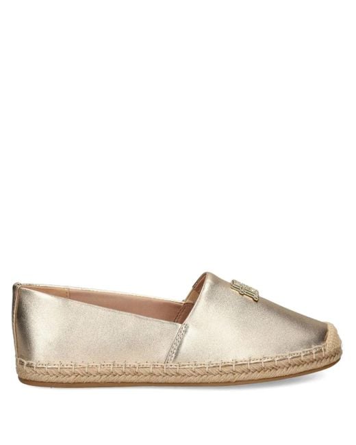Tommy Hilfiger Espadrilles im Metallic-Look