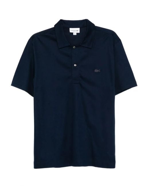 Lacoste Poloshirt Met Geborduurd Logo in het Blue voor heren