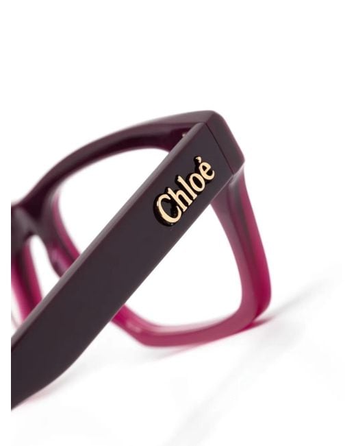 Chloé Multicolor Rectangle-Frame Glasses