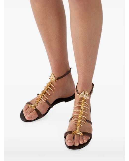 Giuseppe Zanotti Natural Slim 2.0 Flat Sandals