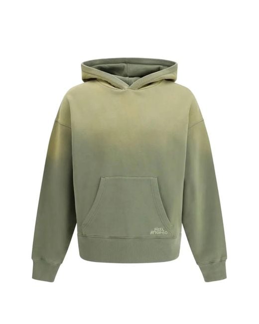Axel Arigato Green Ombré-Effect Logo-Print Hoodie for men