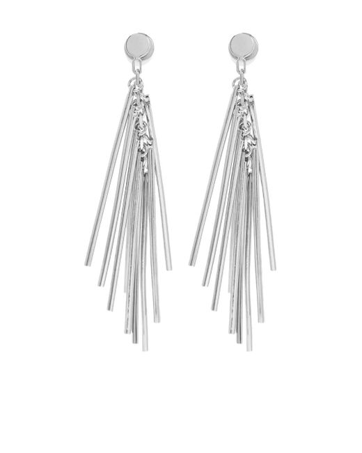 Orecchini Con Nappa di Jil Sander in White
