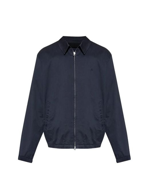 Rag & Bone Blue Logo-Embroidered Zip-Up Jacket for men