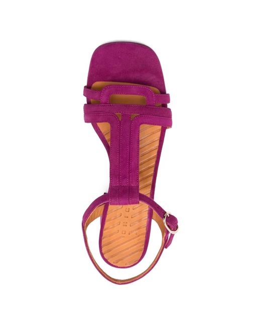 Chie Mihara Pink Liluce Suede Sandals