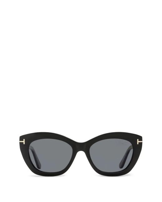 Tom Ford Black Linda Butterfly-Frame Sunglasses
