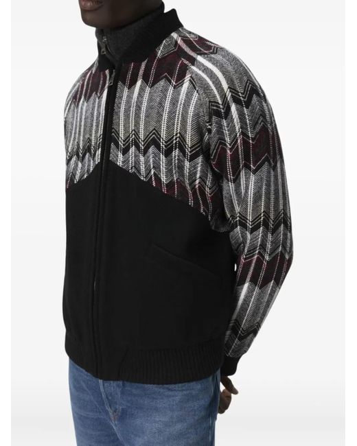 Chaqueta con cremallera Missoni de hombre de color Black