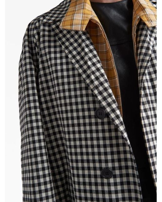 Prada Jas Met Gingham Ruit in het Blue voor heren