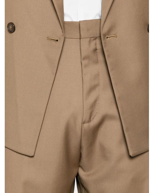 época Natural Double-Breasted Peak-Lapel Suit for men