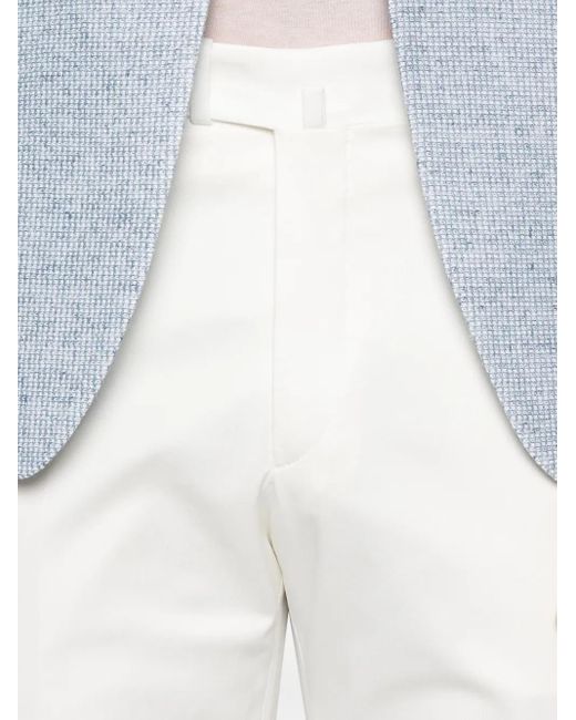 メンズ Tagliatore テーパードパンツ White