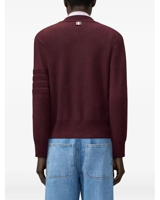 Thom Browne Purple Zip-Up Bomber Jacket for men
