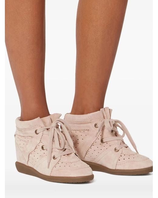 Isabel Marant Pink Bobby Sneakers