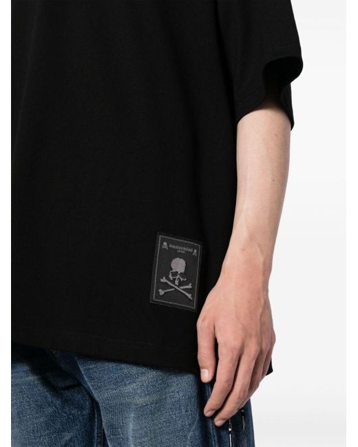 T-shirt Circle Skull di Mastermind Japan in Black da Uomo