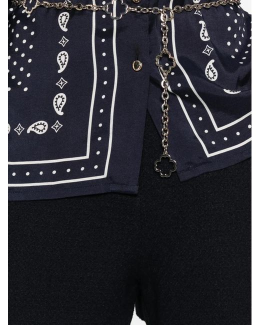Maje Blue Flowing Printed Shirt