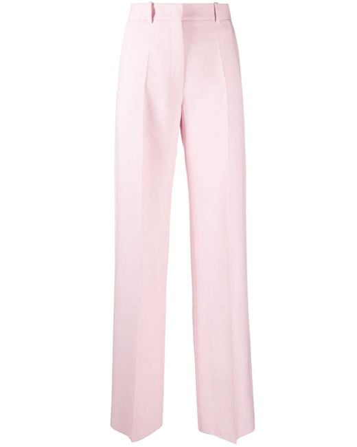 Pantalones de vestir de talle alto Valentino Garavani de color Pink
