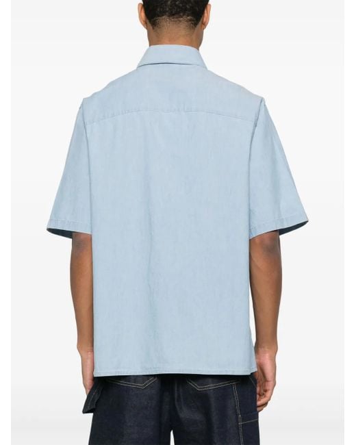 メンズ Maison Kitsuné ショートスリーブ シャツ Blue