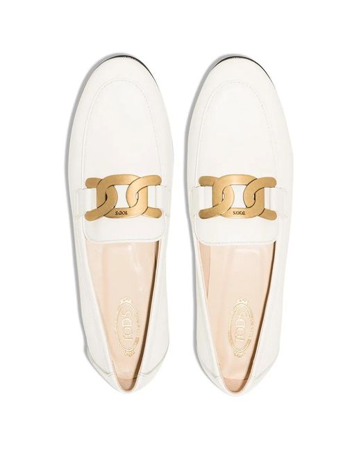 Tod's Flat Shoes White