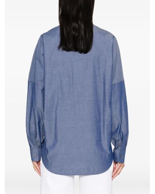 N°21 Blue Patch-Pocket Shirt
