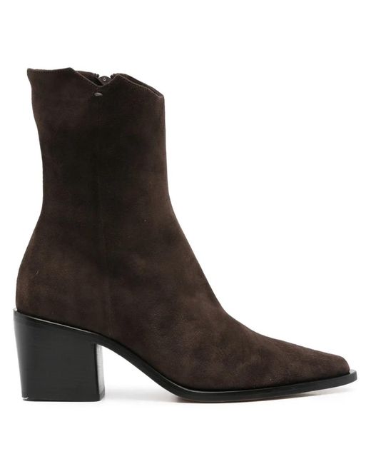 Pomme D ́Or Brown Juliette Pointed-Toe Boots